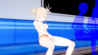 Himiko Toga Public Fingering on a Crowded Subway Train