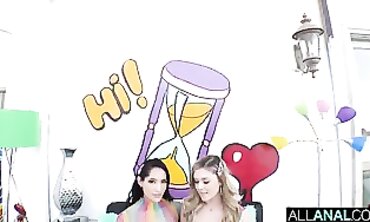 Kali Rose and Chloe Amour in an All-Anal Threesome
