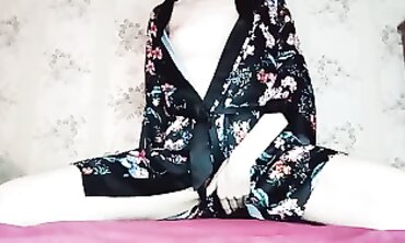 Japanese Teenage college girl Jerking Off in Kimonos - Sex Ed Lessons Gone Wild