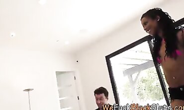 Ebony Goddess Gets Gangbanged by Multiple Men