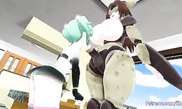 MMD Futanari Fuck-a-thon: Box Fem and Lil Muff