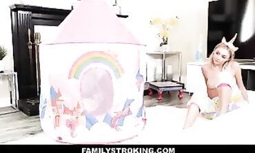 Petite Blonde Step-Sister Chloe Temple Gets Family Fuck