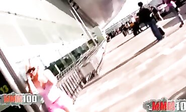 Blonde Babe Jaws Gets Deepthroated and Fucked Hard at the Airport