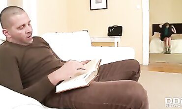Footjob Goddess - British Babe with Huge Boobies Gives Mindblowing Blow Job