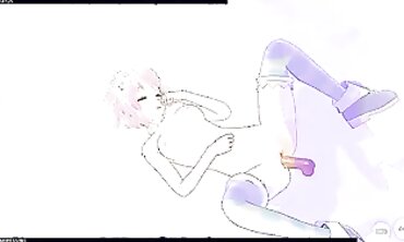 3D Hentai Cosplay: Neptunia Takes a Rough Anal Cumshot