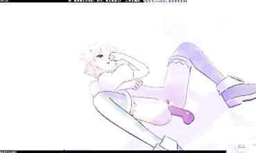 3D Hentai Cosplay: Neptunia Takes a Rough Anal Cumshot