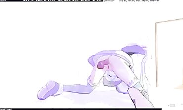 3D Hentai Cosplay: Neptunia Takes a Rough Anal Cumshot