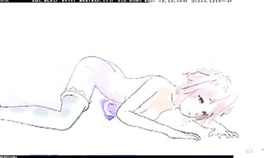 3D Hentai Cosplay: Neptunia Takes a Rough Anal Cumshot