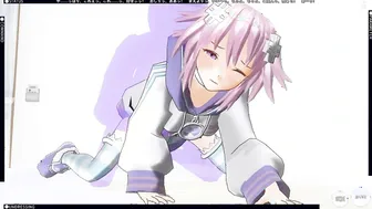 3D Hentai Cosplay: Neptunia Takes a Rough Anal Cumshot