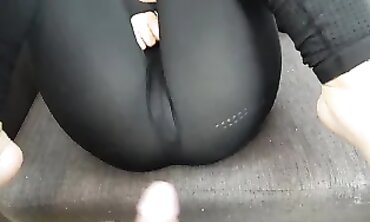 Brunette in Yoga Pants Gets Revved by Big-Cocked Brother-in-Law