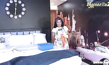 Plus-Size Latina Maid Vick Valencia Takes a Big Cock