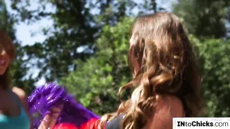 Christiana Cinn Gets Deep Throated By Her Lesbian Girlfriend
