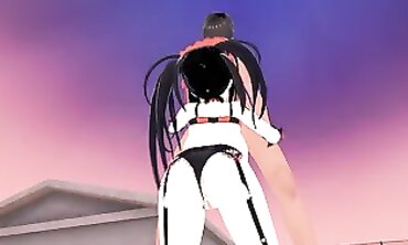 Kurumi Tokisaki 3D Bootjob Fetish