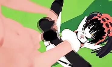 Kurumi Tokisaki 3D Bootjob Fetish