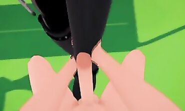 Kurumi Tokisaki 3D Bootjob Fetish