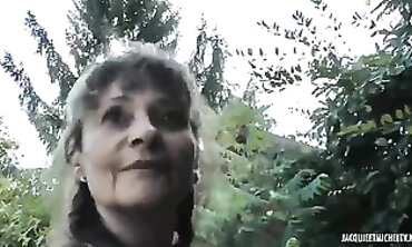 Bikin Gangbang: Brunette Interracial Biker Group Sex