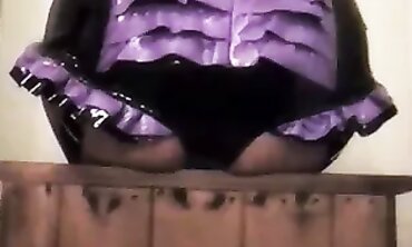 African Beauty In Latex Tights And Corset