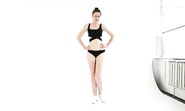 Highly Sweetheart naked gymnastics by Alla Sinichka