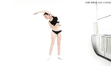 Highly Sweetheart naked gymnastics by Alla Sinichka
