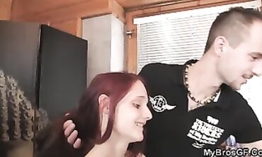 Red-Haired Girlfriend Takes It From Behind