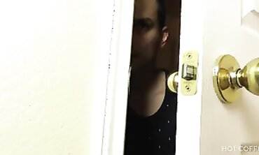 Stepsis Masturbates With A Dildo As Stepbrother Sneaks In
