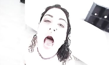 Ebony Lydia Black Takes Double Anal Gangbang With Piss And Cum