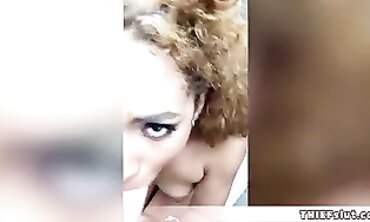 Petite Ebony Shoplifter Caught By Mature Security Guard