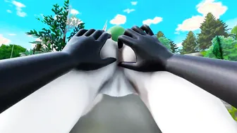 MMD Futanari Jessie Fucks Gardervoir in the Forest