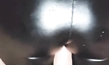 POV Amateur: Cum on Leather Pants