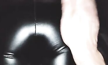 POV Amateur: Cum on Leather Pants