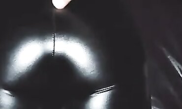POV Amateur: Cum on Leather Pants