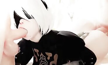 2B Nier Automata 3D Hardcore Compilation
