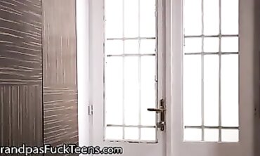 Teen college girl Gets Pounded by Elder Teacher in Classroom
