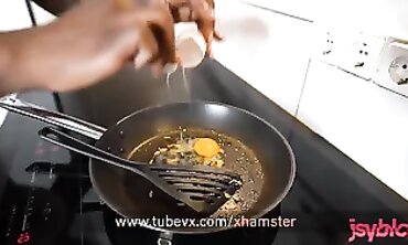 VISIT-X Bae Josy-African gets screwed by friend on the kitchen