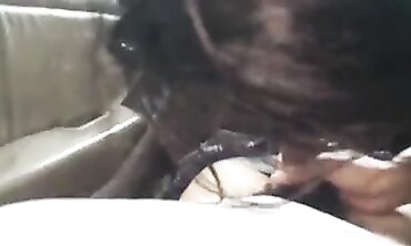 Ebony Topless Beauty Enjoys BBC Action In A Vehicle