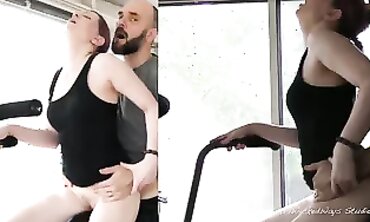 Anal Threesome FFM - Ass-Fucking Blonde Babe with Big Dick Anal Sex POV