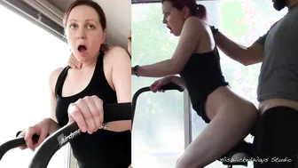 Anal Threesome FFM - Ass-Fucking Blonde Babe with Big Dick Anal Sex POV