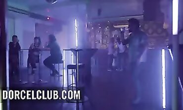 Brunette Clea Gaultier Seduces The Bartender