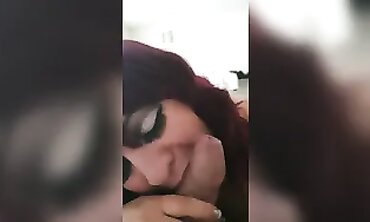 POV Homemade Blowjob With British Milf Lou Little