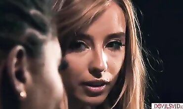 Teen Bae and African Best Friend Screwed by Bartender