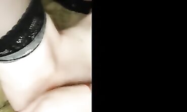 Brunette in Mask Gets Hardcore Anal and Blowjob