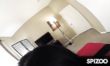 Maya Bijou Takes Mark White's Thick Cock in Interracial POV