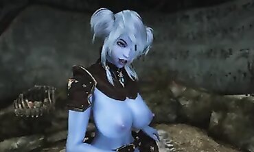 Skyrim Dungeon Exploration Leads to Werewolf Anal Sex