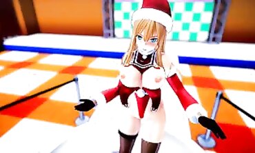 MMD Holiday Special - Sexual Elf Fucked Hard By A Horned Santa Claus
