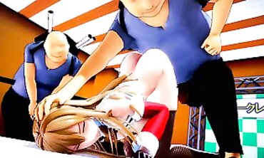 MMD Holiday Special - Sexual Elf Fucked Hard By A Horned Santa Claus
