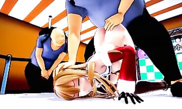 MMD Holiday Special - Sexual Elf Fucked Hard By A Horned Santa Claus