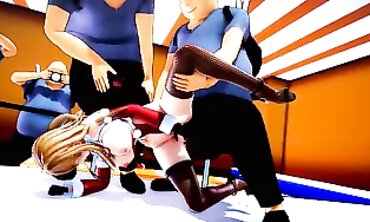 MMD Holiday Special - Sexual Elf Fucked Hard By A Horned Santa Claus