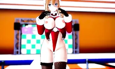 MMD Holiday Special - Sexual Elf Fucked Hard By A Horned Santa Claus