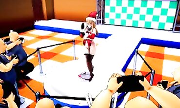 MMD Holiday Special - Sexual Elf Fucked Hard By A Horned Santa Claus