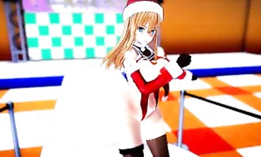 MMD Holiday Special - Sexual Elf Fucked Hard By A Horned Santa Claus